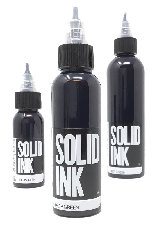 Solid Ink Deep Green - Tattoo Ink - FYT Tattoo Supplies Canada