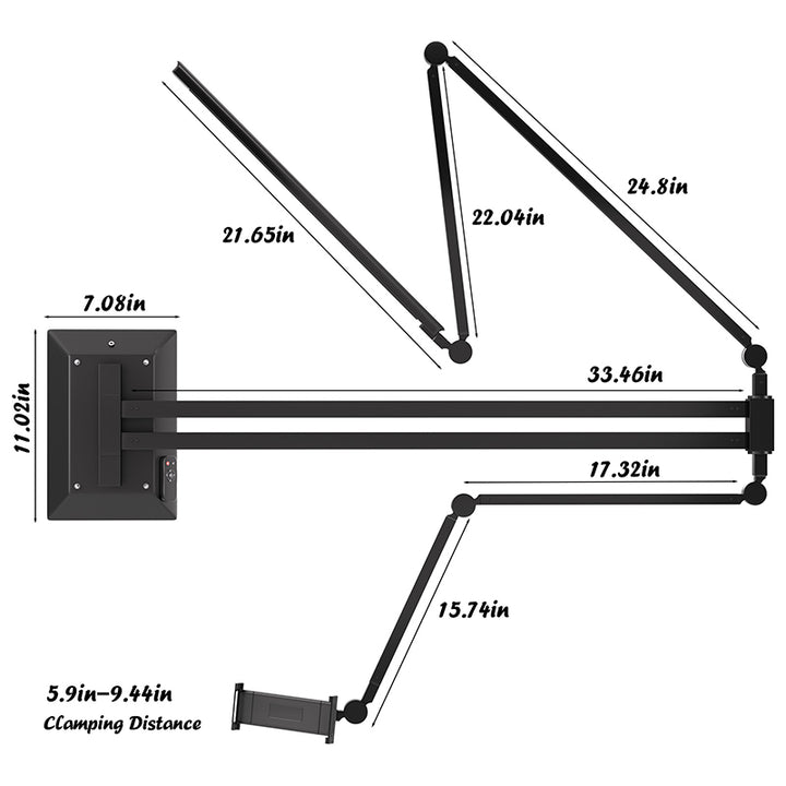 Taidu Tattoo Adjustable Wall-mounted Work Light