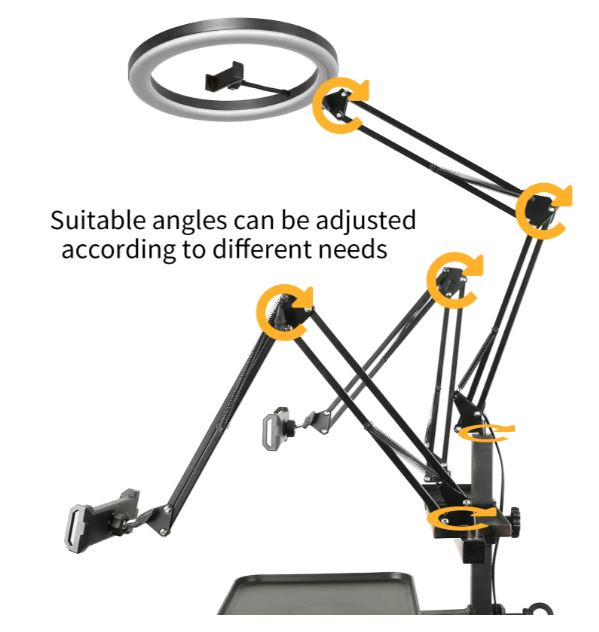 Taidu X2 Multi-Function Workbench with Ring Light and Phone Holder