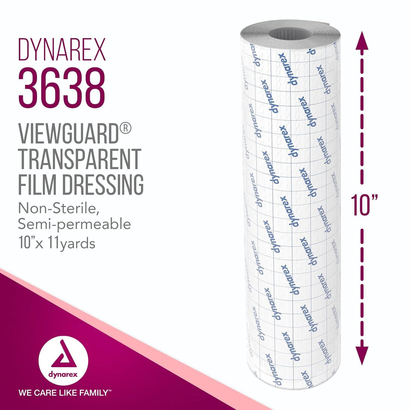 Dynarex - View Guard Transparent Film Dressing Roll - Aftercare - FYT Tattoo Supplies New York