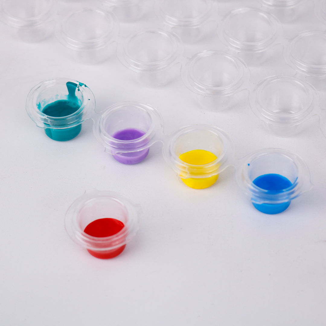 50 Connected Ink Cups - Disposable