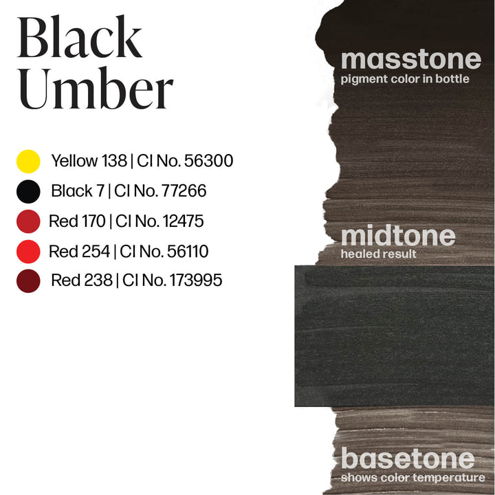 Perma Blend Luxe Black Umber - PMU Pigments - Mithra Tattoo Supplies Canada