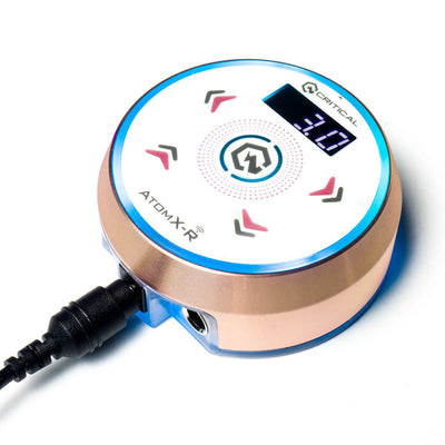 Critical Tattoo - AtomX-R Rose Gold with White Power Supply - Power Supplies & Accessories - FYT Tattoo Supplies Canada