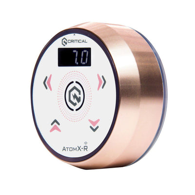 Critical Tattoo - AtomX-R Rose Gold with White Power Supply - Power Supplies & Accessories - FYT Tattoo Supplies Canada