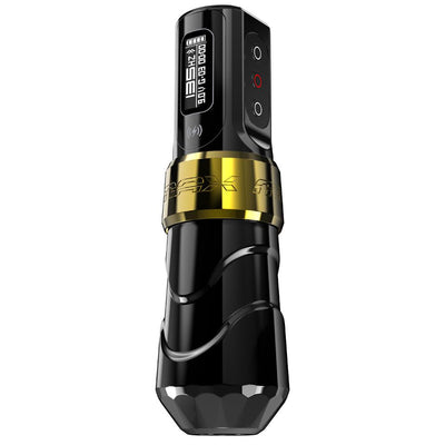 FK Irons Flux Max With PowerBolt II - Gold - Wireless Machine - FYT Tattoo Supplies Canada