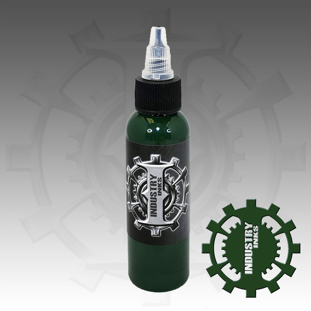 Industry Ink Dark Green - Tattoo Ink - FYT Tattoo Supplies Canada