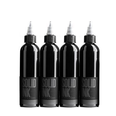 Solid Ink Black Label Grey Wash Set - Tattoo Ink - FYT Tattoo Supplies Canada