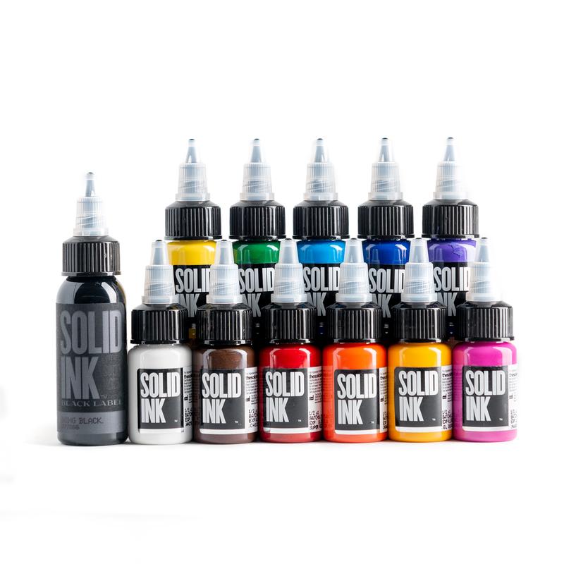 Solid Ink Mini Travel Set - Tattoo Ink - FYT Tattoo Supplies Canada