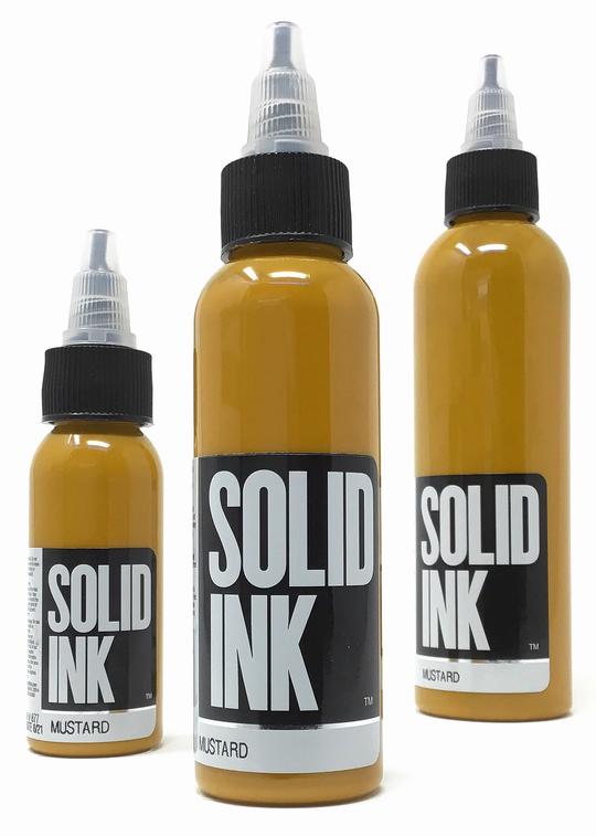 Solid Ink Mustard - Tattoo Ink - FYT Tattoo Supplies Canada