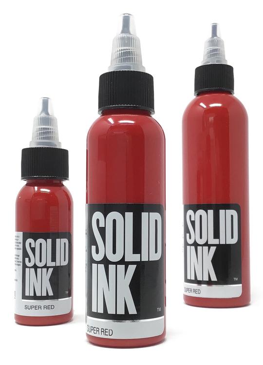 Ink Rood Solid Ink Super Red - Best Red Tattoo Ink | Fine Pigment Smooth Heal ...